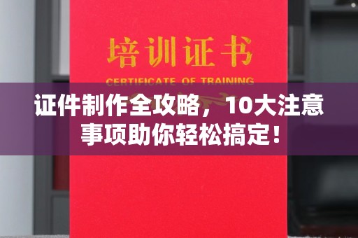 凯里证件制作全攻略，10大注意事项助你轻松搞定！