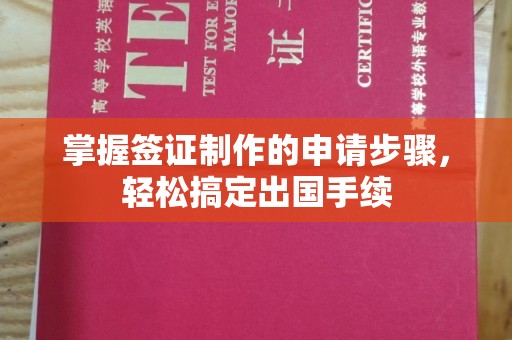凯里掌握签证制作的申请步骤，轻松搞定出国手续