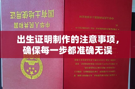 凯里出生证明制作的注意事项，确保每一步都准确无误