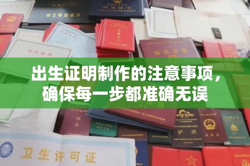 凯里出生证明制作的注意事项，确保每一步都准确无误